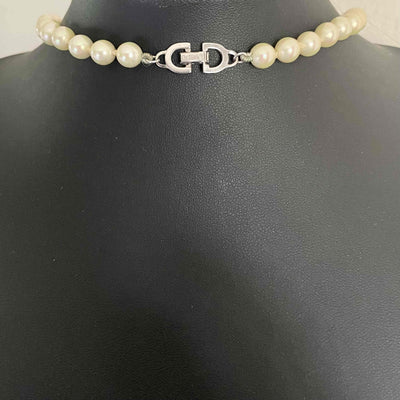 Vintage Christian Dior Graduated Faux Pearl Necklace, 1980s