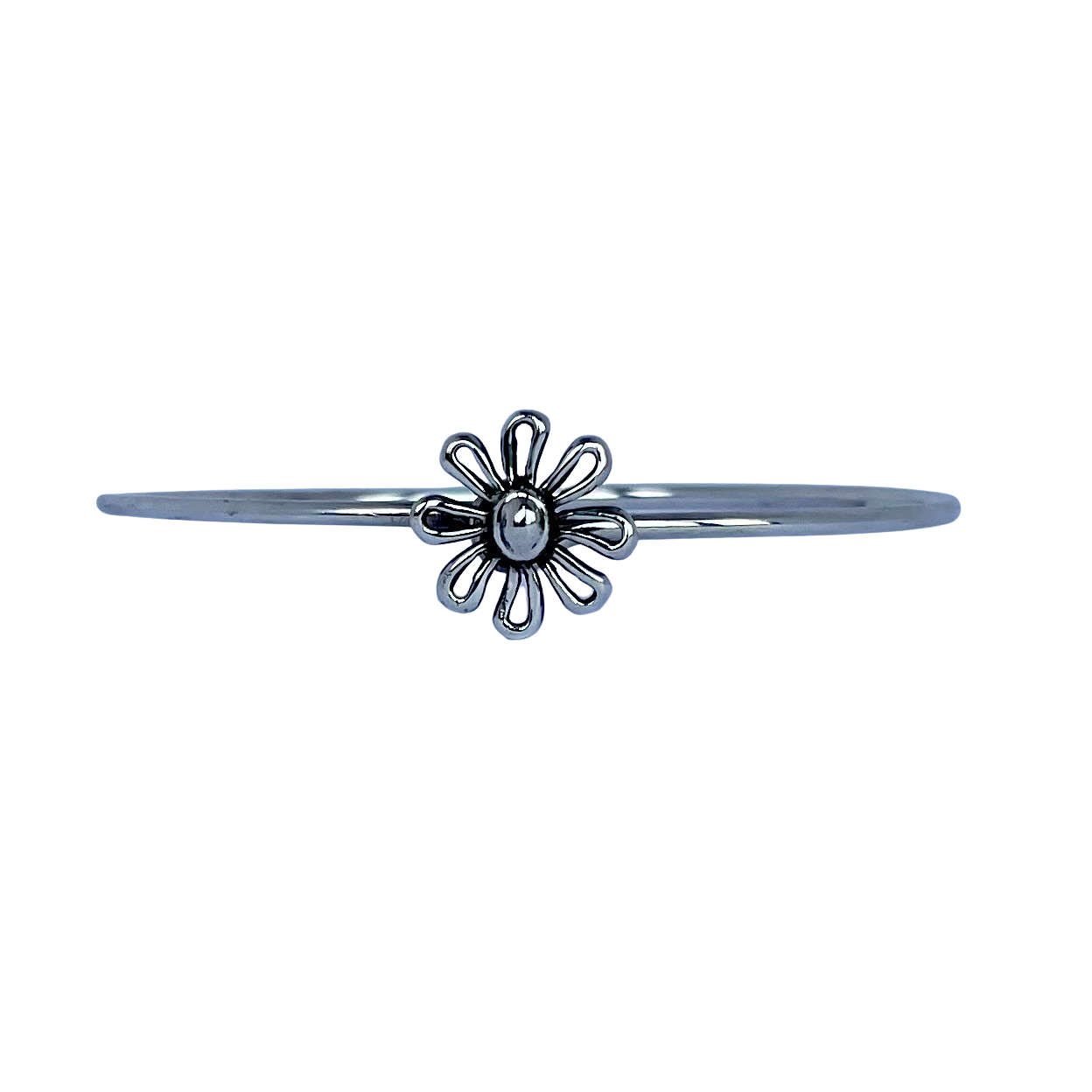 Vintage Tiffany & Co. Paloma Picasso Sterling Silver Daisy Bangle