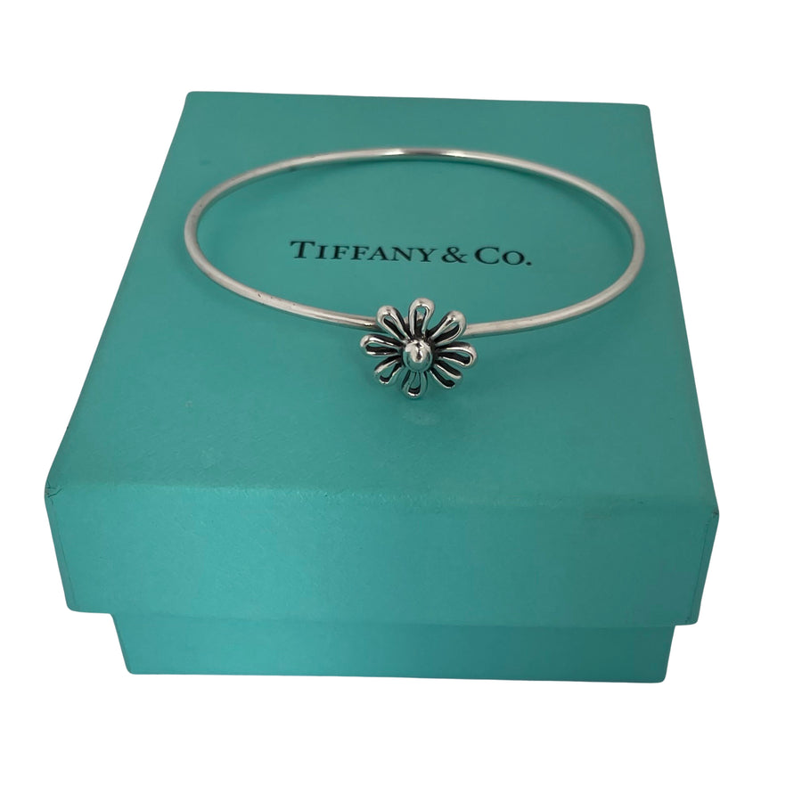 Vintage Tiffany & Co. Paloma Picasso Sterling Silver Daisy Bangle