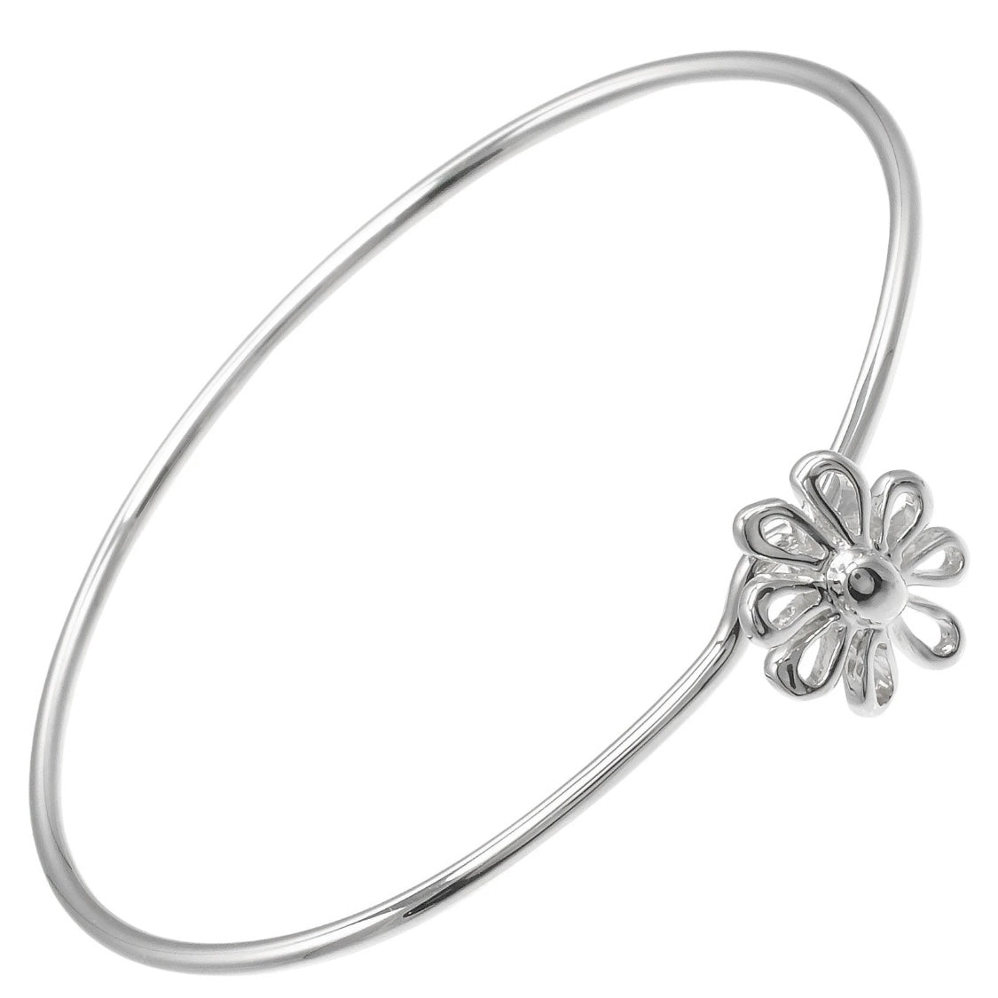 Vintage Tiffany & Co. Paloma Picasso Sterling Silver Daisy Bangle