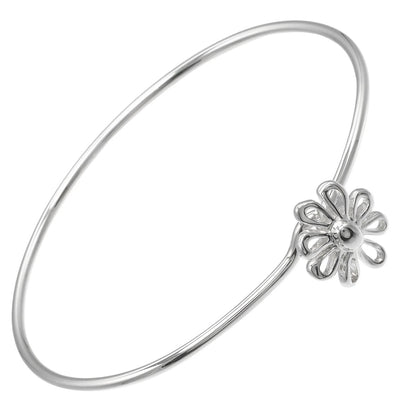 Vintage Tiffany & Co. Paloma Picasso Sterling Silver Daisy Bangle