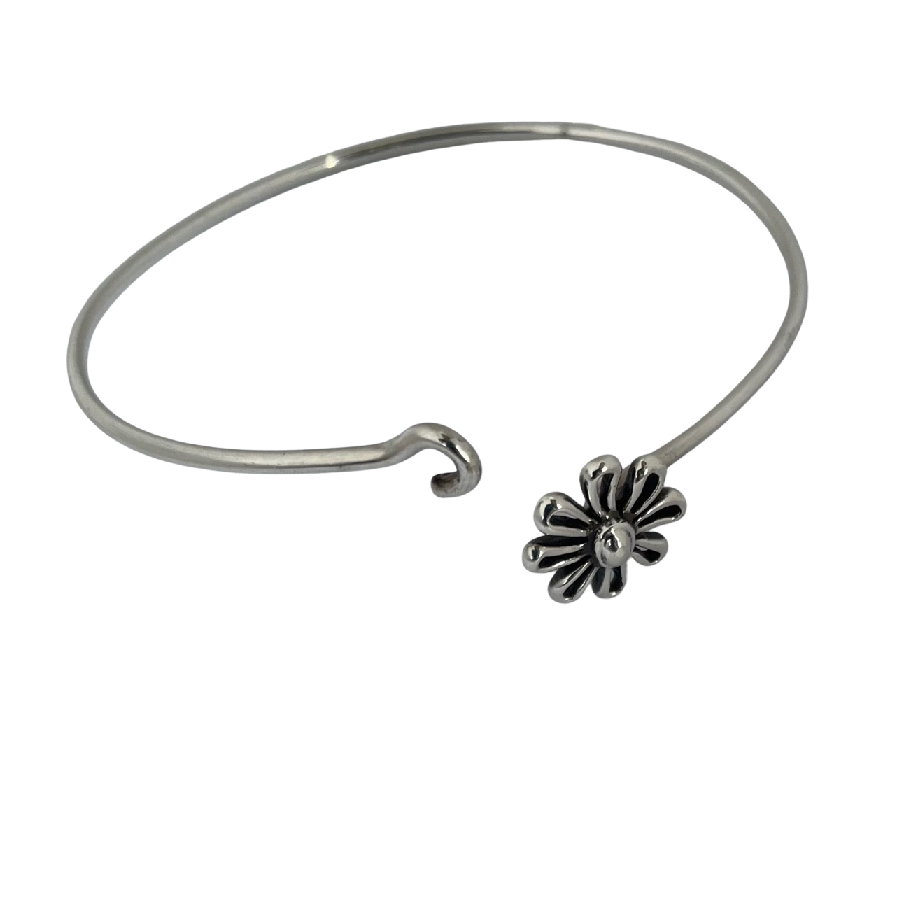 Vintage Tiffany & Co. Paloma Picasso Sterling Silver Daisy Bangle