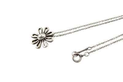 Vintage Tiffany & Co. Paloma Picasso Sterling Silver Daisy Pendant Necklace