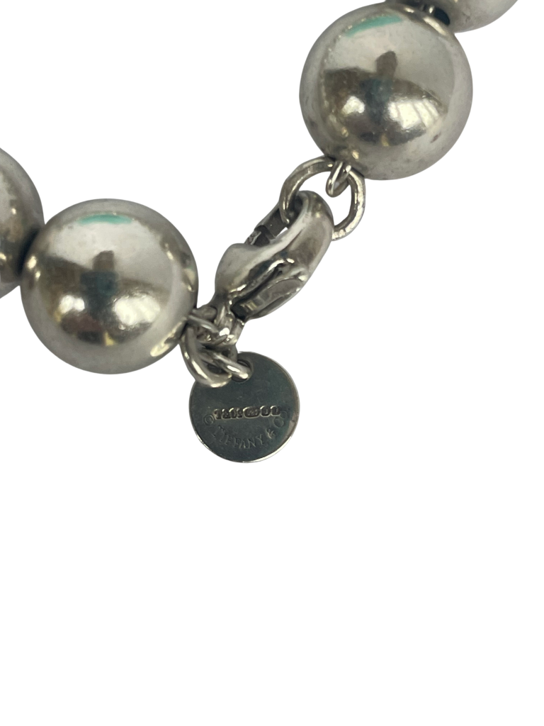 Tiffany & Co. HardWear Sterling Silver 10mm Ball Bracelet - 18mm, Boxed