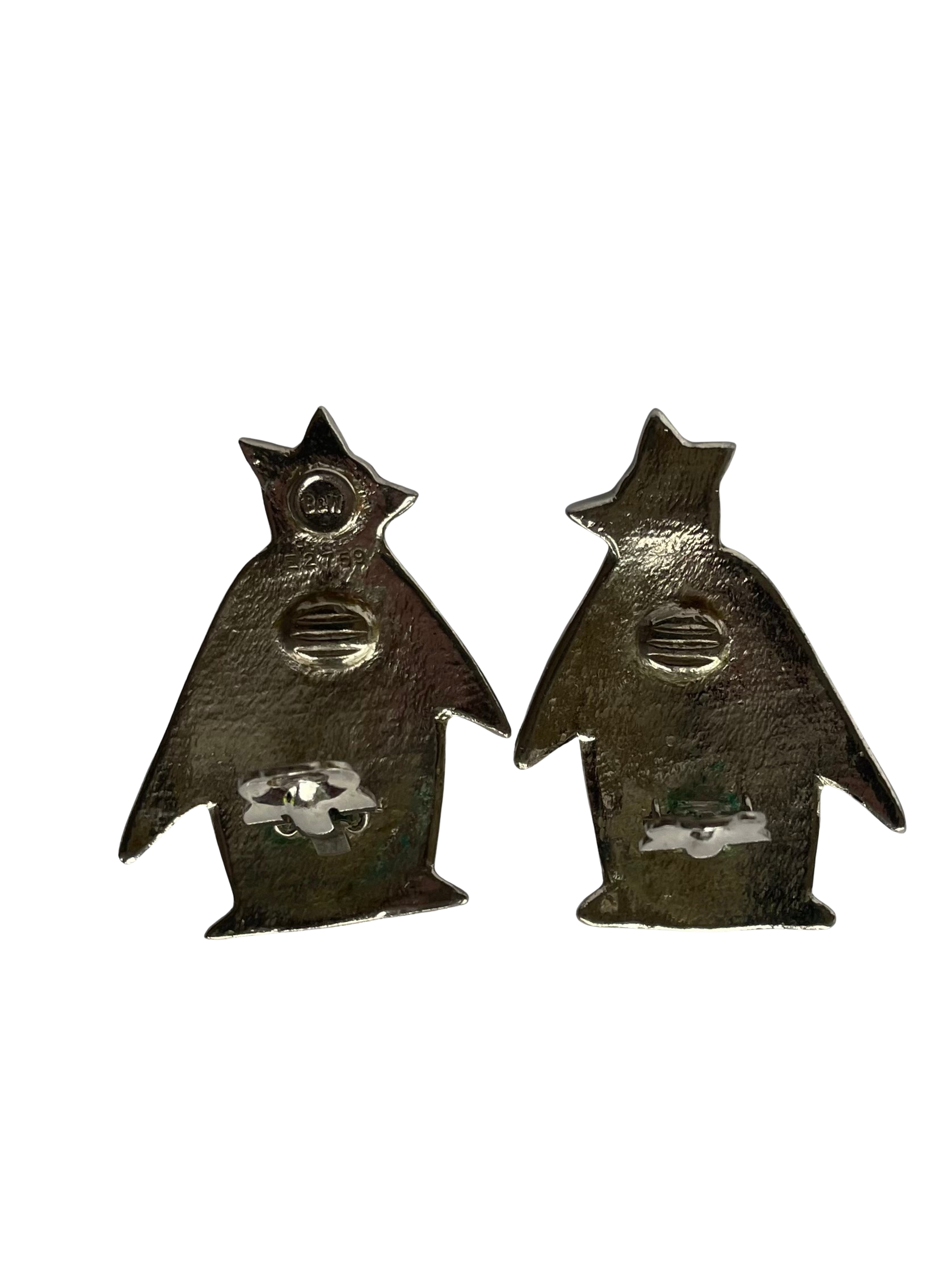 Vintage Butler & Wilson Art Deco Style Penguin Clip on Earrings, 1980s - Rare Book Piece