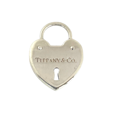 Vintage Tiffany & Co. Sterling Silver Heart Padlock Charm / Pendant