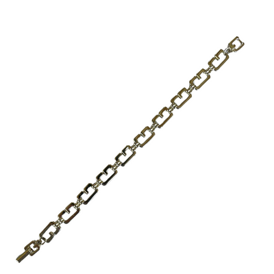 Vintage Givenchy G-Link Chain Bracelet, Silver-Tone