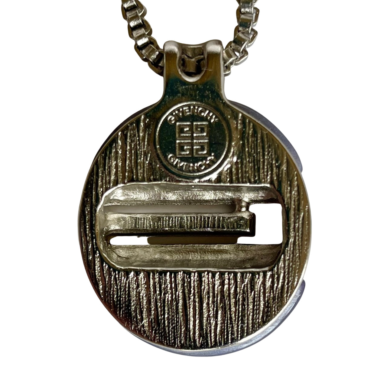 Vintage Givenchy Faux Lavender Jade Pendant Necklace