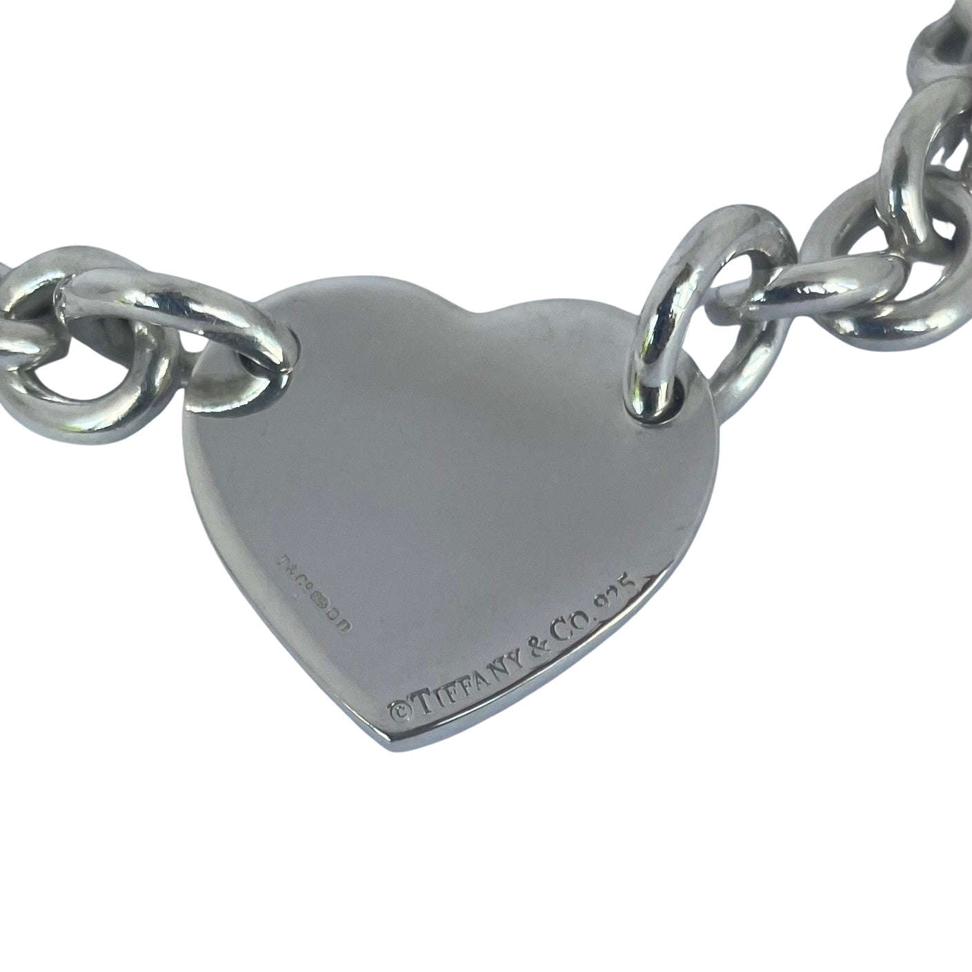 Vintage Tiffany & Co Return to Tiffany Sterling Silver Heart Tag