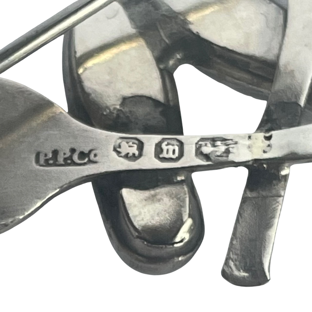 Rare Antique Sterling Silver Lawn Tennis Brooch, Rackets and Plimsolls,  Birmingham 1886