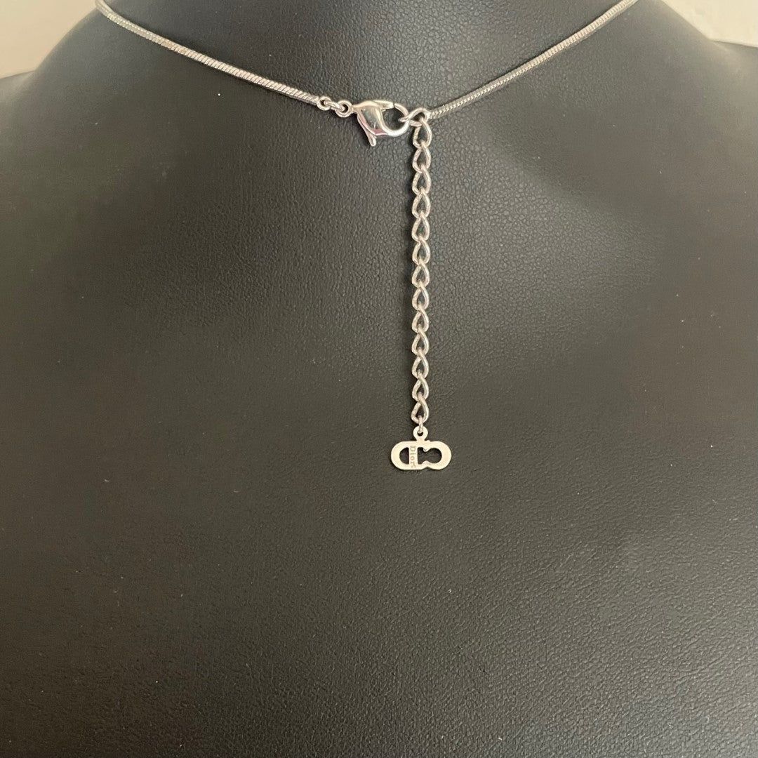 Vintage Christian Dior Trotter Pendant Necklace Y2K, Original Box