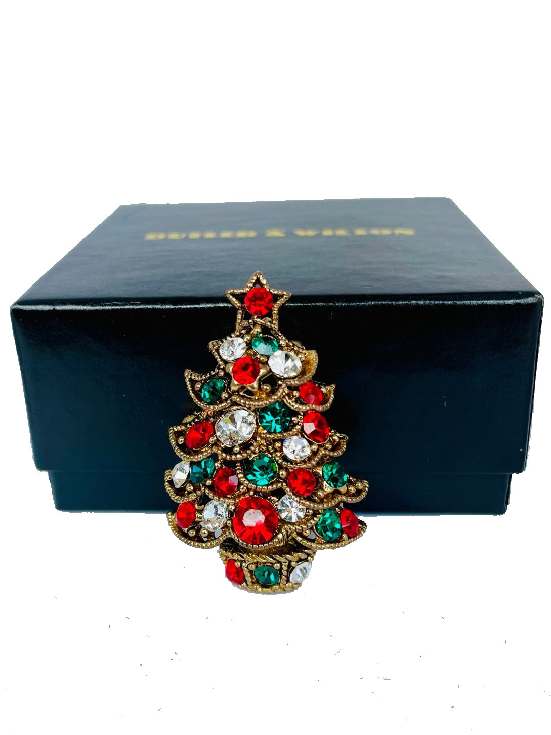 Vintage Butler & Wilson Christmas Tree Brooch