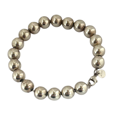 Tiffany & Co. HardWear Sterling Silver 10mm Ball Bead Bracelet, Boxed