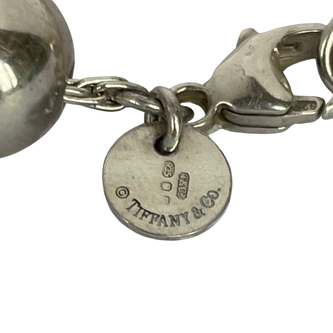 Tiffany & Co. HardWear Sterling Silver 10mm Ball Bead Bracelet, Boxed