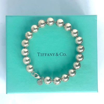 Tiffany & Co. HardWear Sterling Silver 10mm Ball Bead Bracelet, Boxed