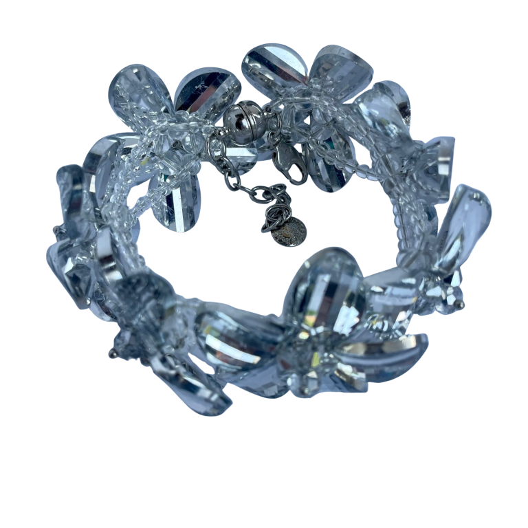 Vintage Butler & Wilson Crystal Flower Bracelet