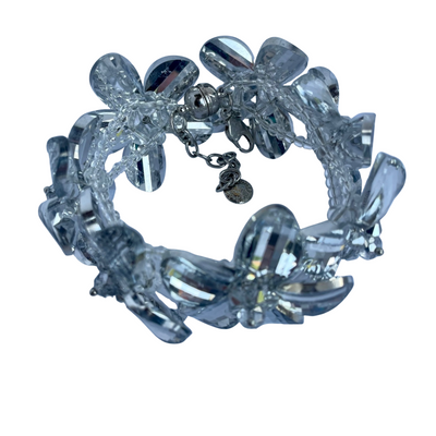 Vintage Butler & Wilson Crystal Flower Bracelet