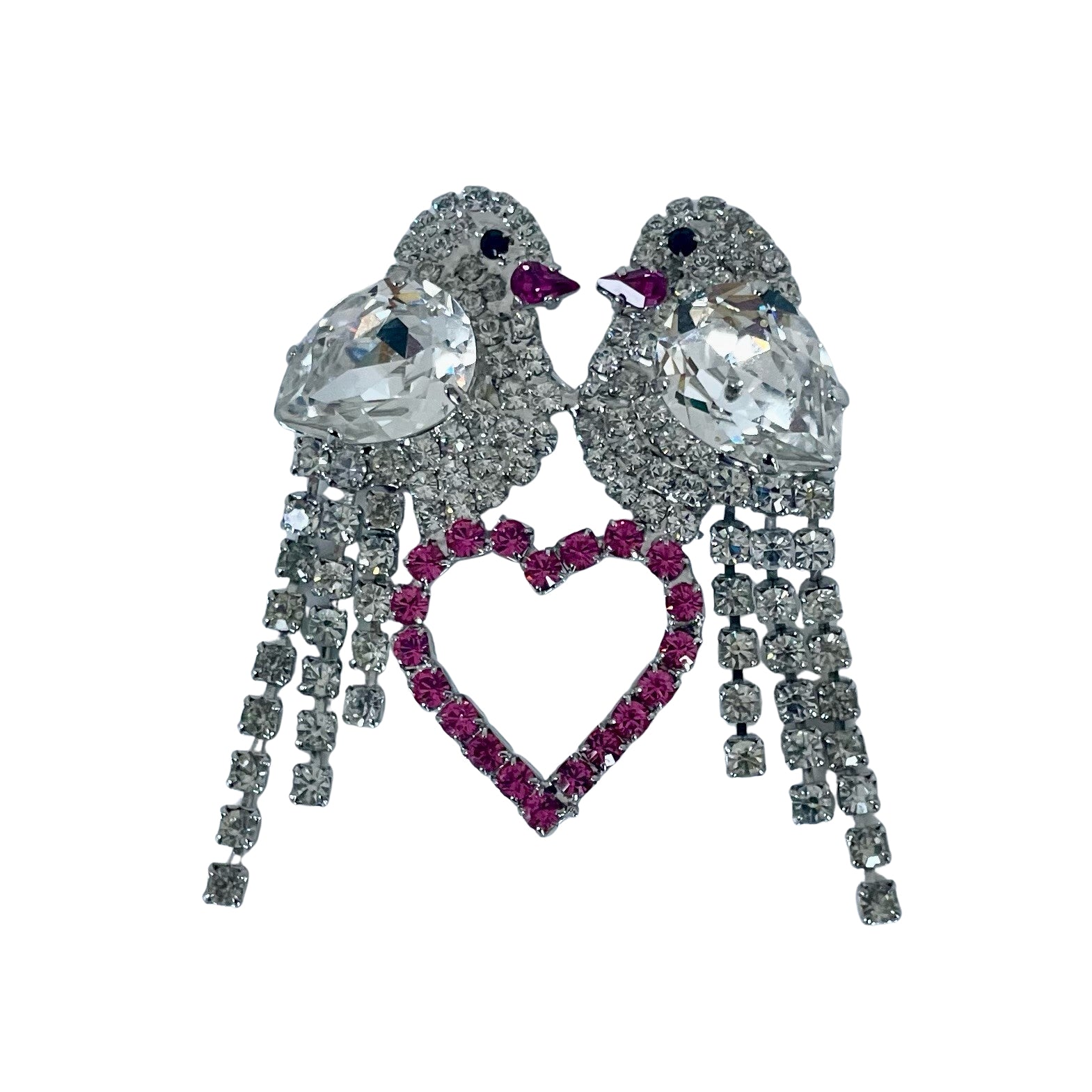 A Butler & Wilson Vintage Lovebirds Brooch