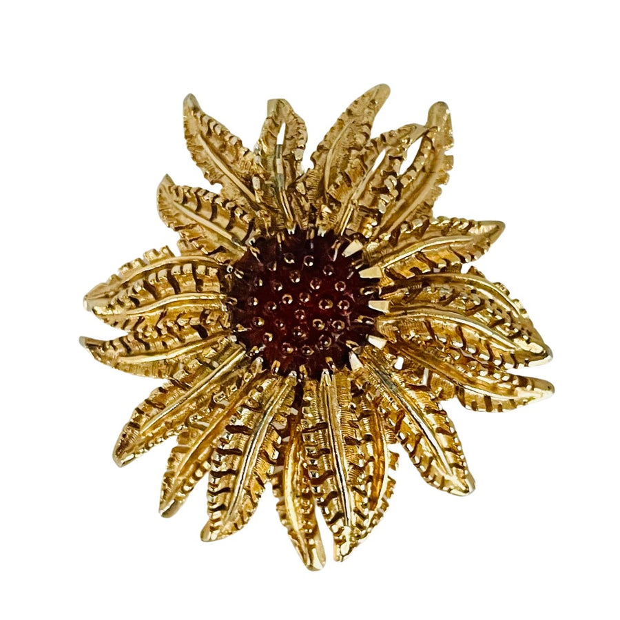 A Vintage Sarah Coventry Sunflower Brooch