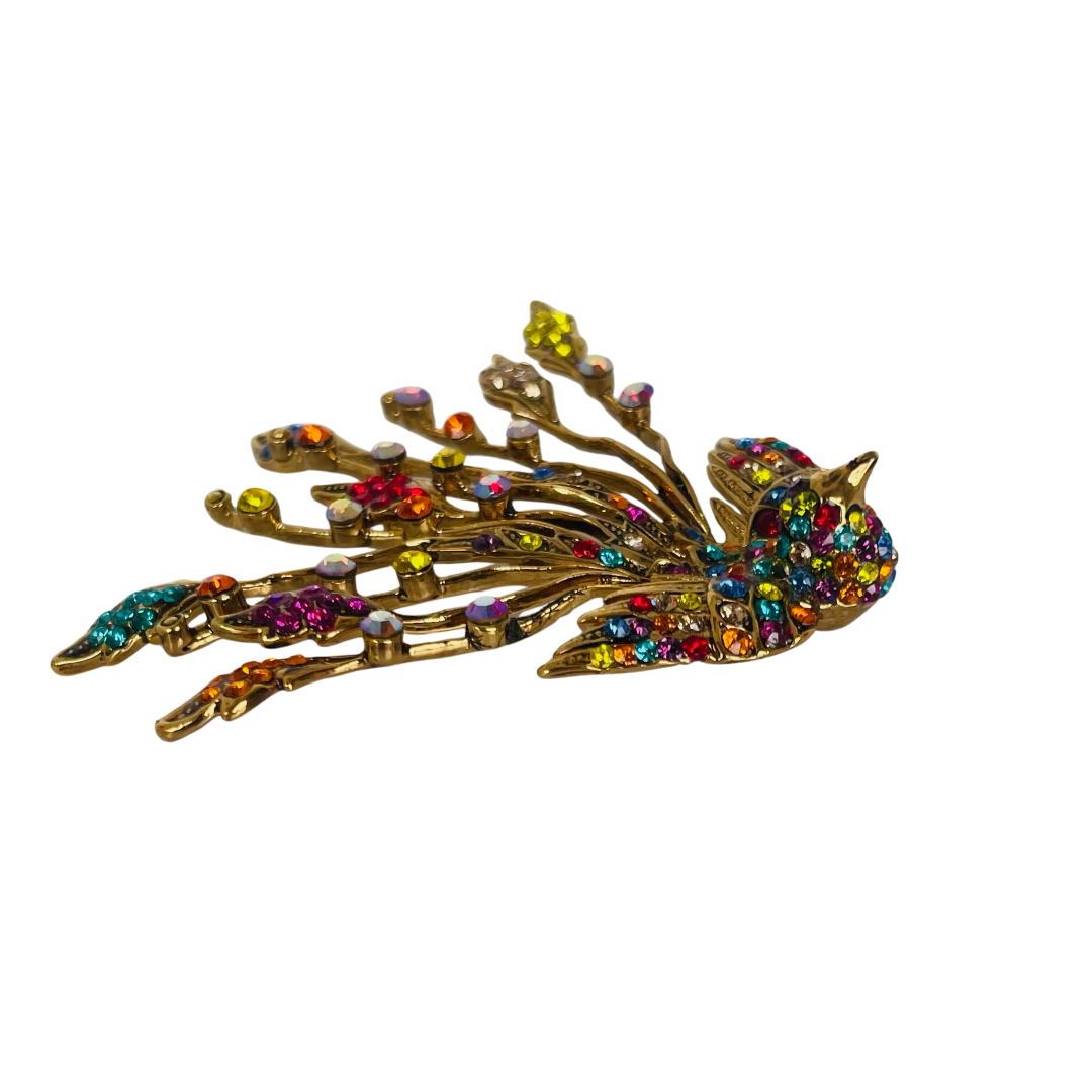 A Butler & Wilson Vintage Peacock Brooch