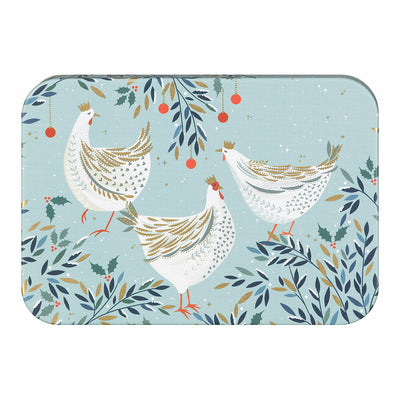 Sara Miller Three French Hens Tin filled with Mint Imperials