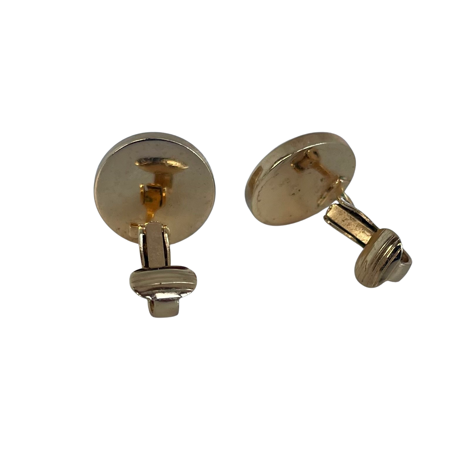 A pair of Vintage Christian Dior Faux Pearl Clip On Round Earrings