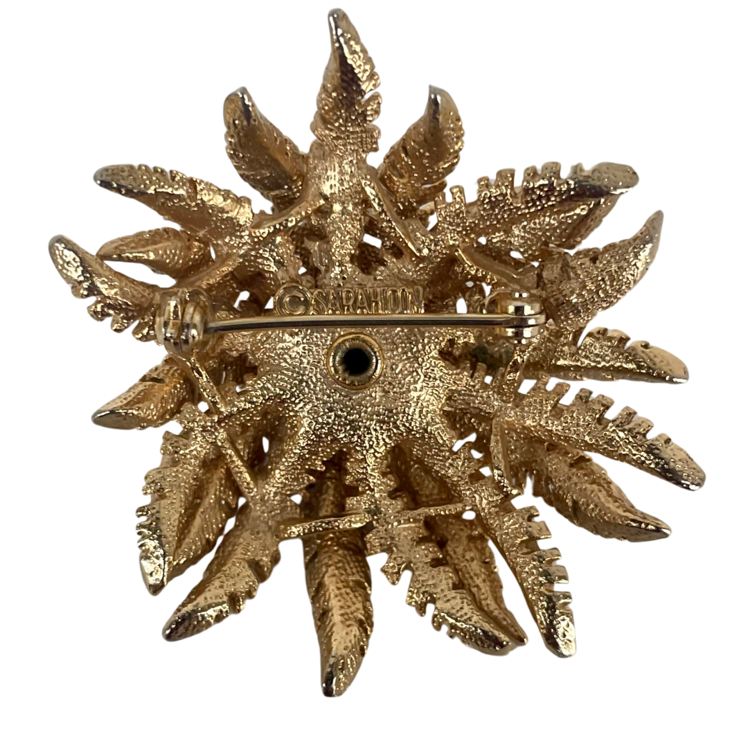 A Vintage Sarah Coventry Sunflower Brooch