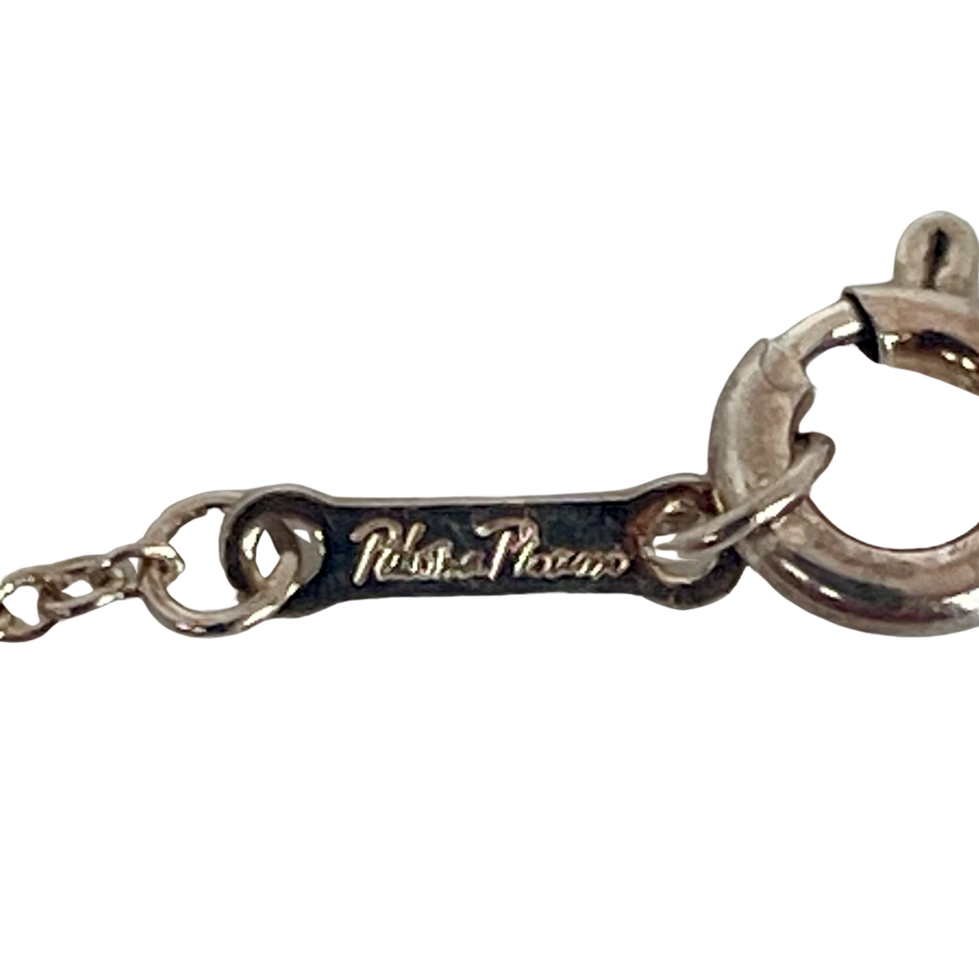 A Vintage Tiffany & Co Paloma Picasso Loving Heart Silver Pendant Necklace