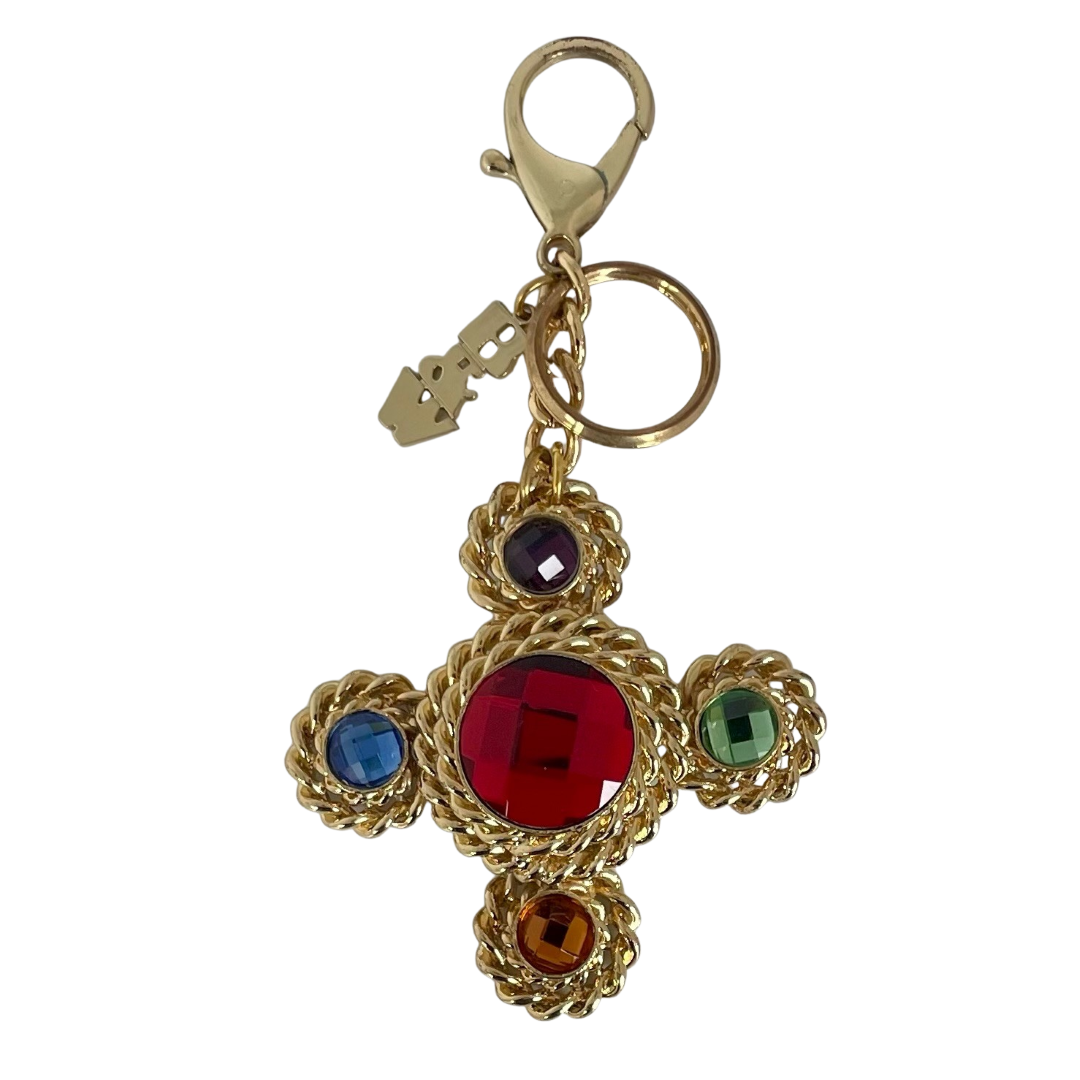 A Butler & Wilson Vintage Cross Keyring / Handbag Charm