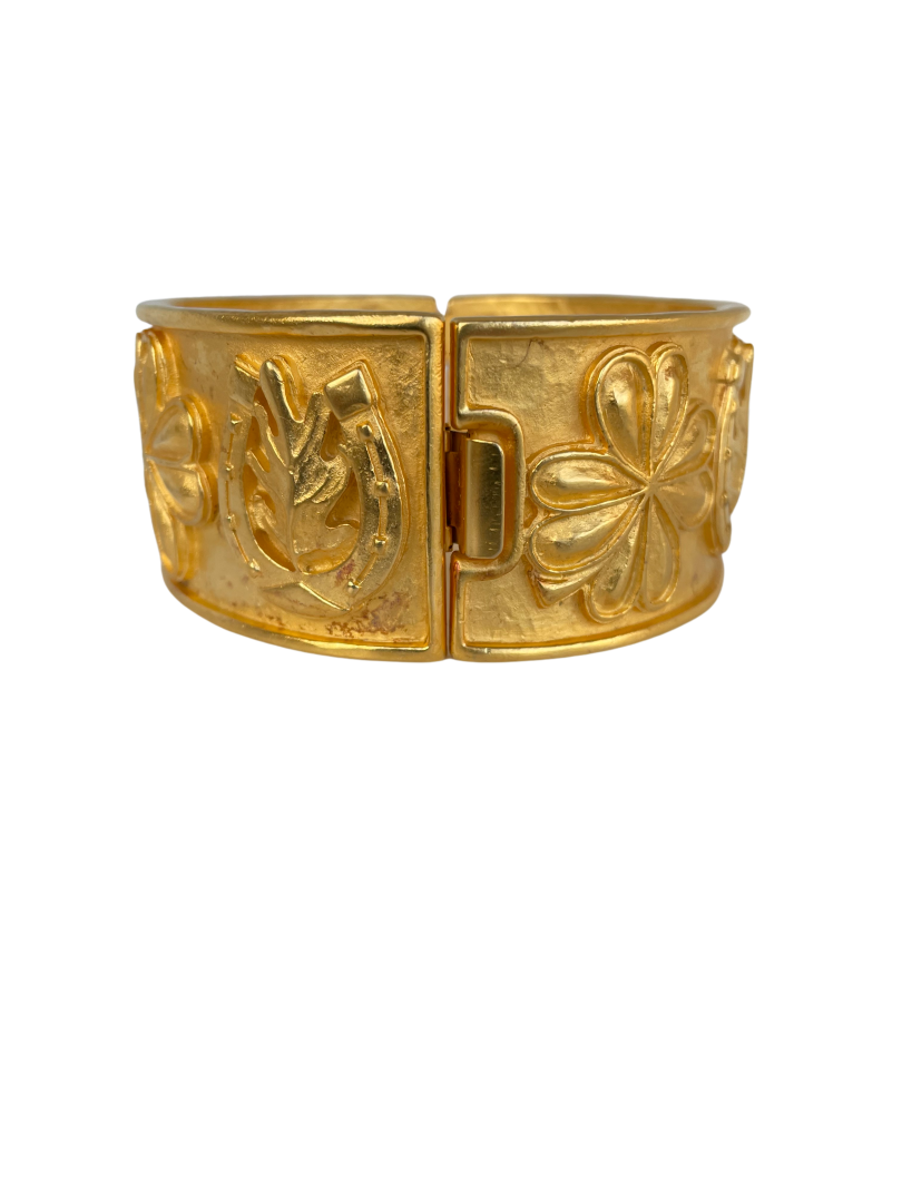 A Vintage Karl Lagerfeld 'Lucky' Cuff Bracelet