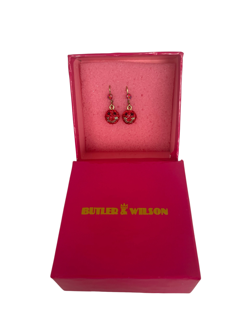 A Pair of Butler and Wilson Smiley Face Earrings