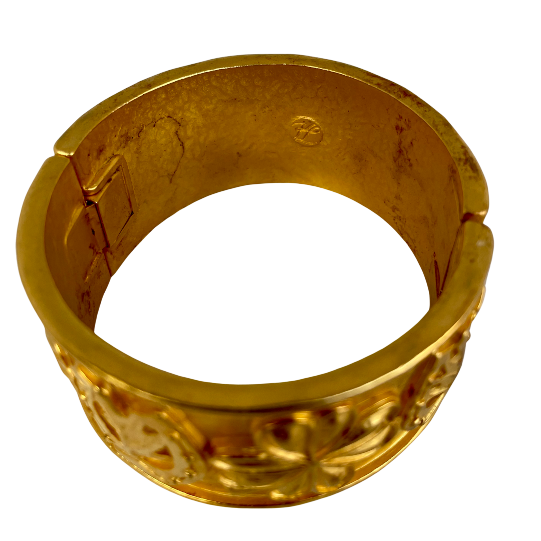 A Vintage Karl Lagerfeld 'Lucky' Cuff Bracelet