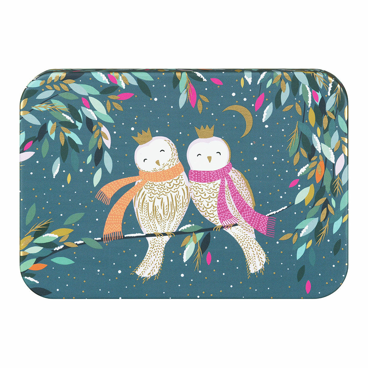 Sara Miller Woodland Tales Owls Tin filled with Mint Imperials