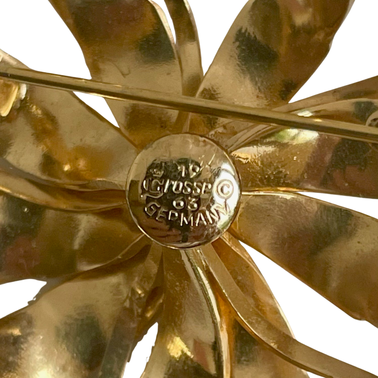 A Rare Vintage Grossé (Dior) Flower Brooch, 1963 - Annabel James