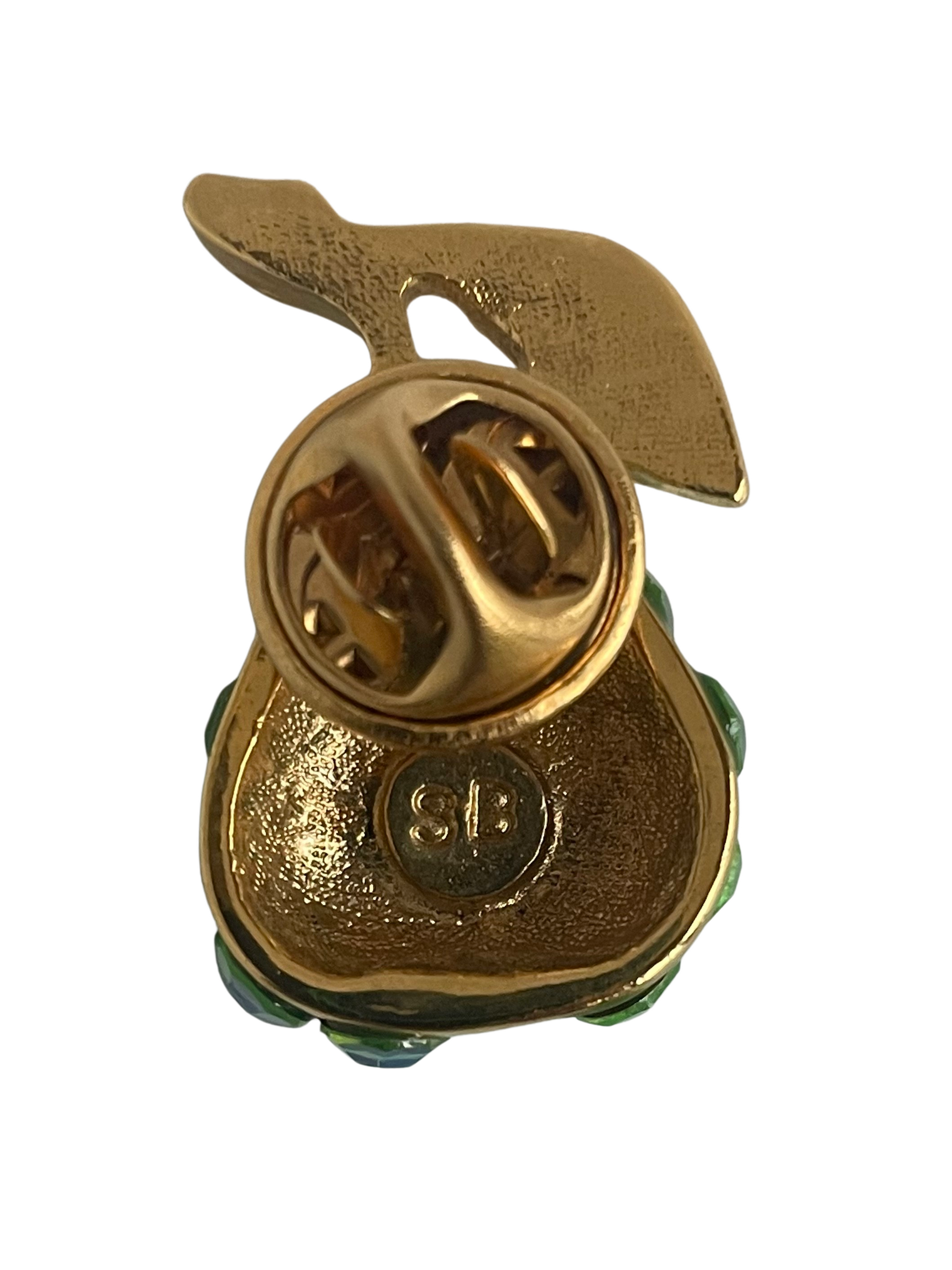 A Vintage Suzanne Bjontegard Pear Brooch