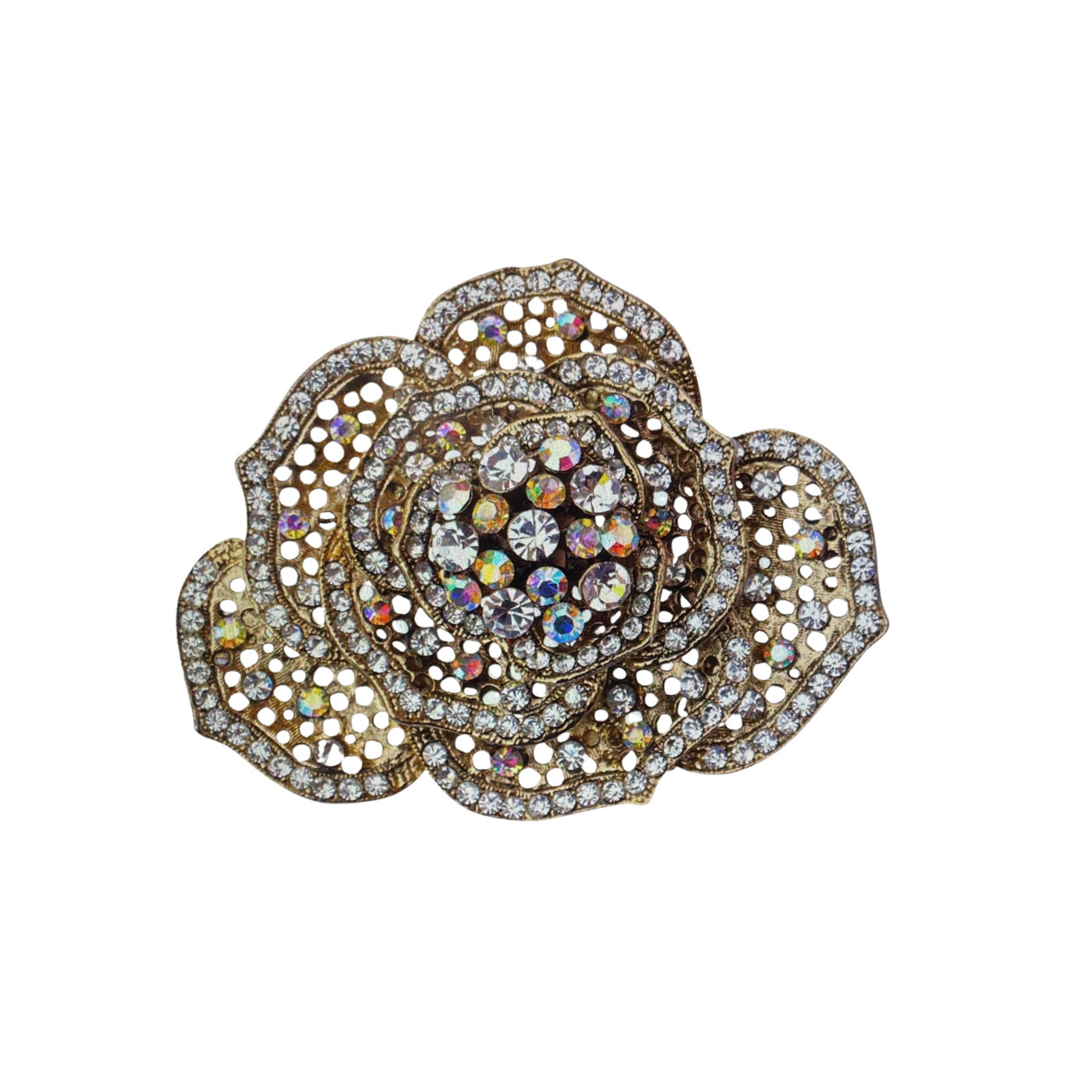 Vintage Butler & Wilson Crystal Rose Brooch