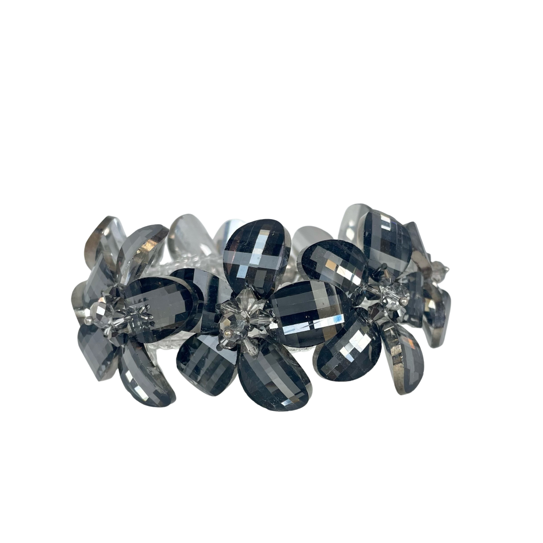 A Vintage Butler & Wilson Crystal Flower Bracelet