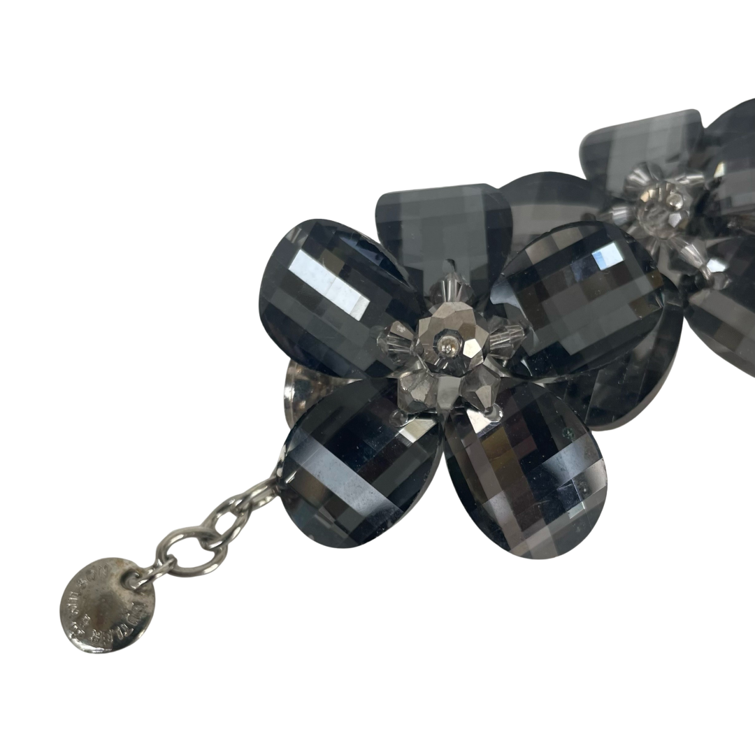A Vintage Butler & Wilson Crystal Flower Bracelet