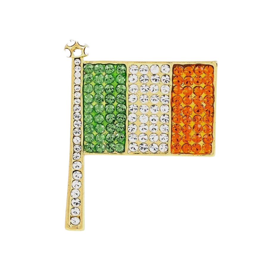 A Butler & Wilson Irish Flag Brooch