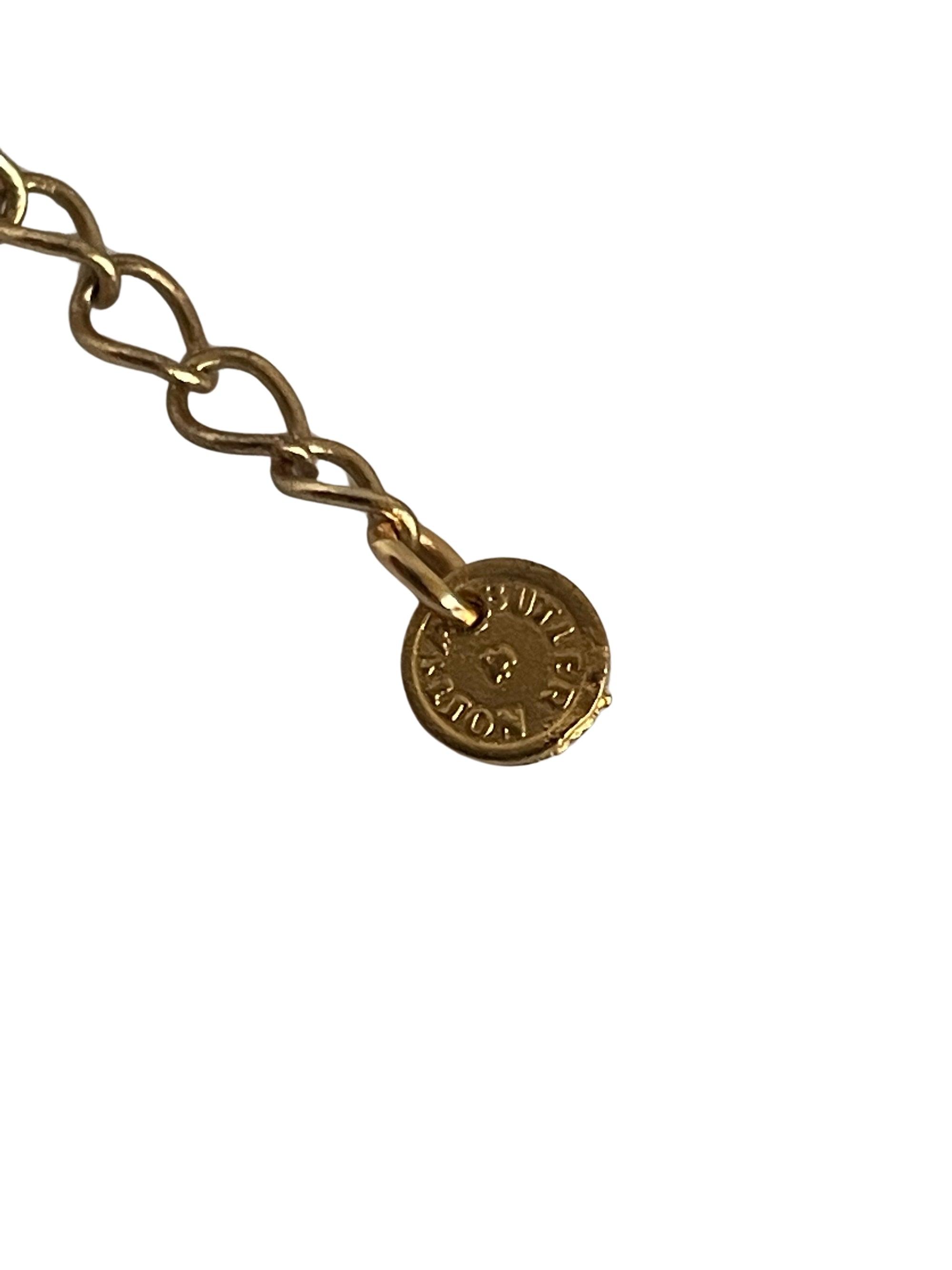 A Butler & Wilson Crown and Cross Pendant Necklace