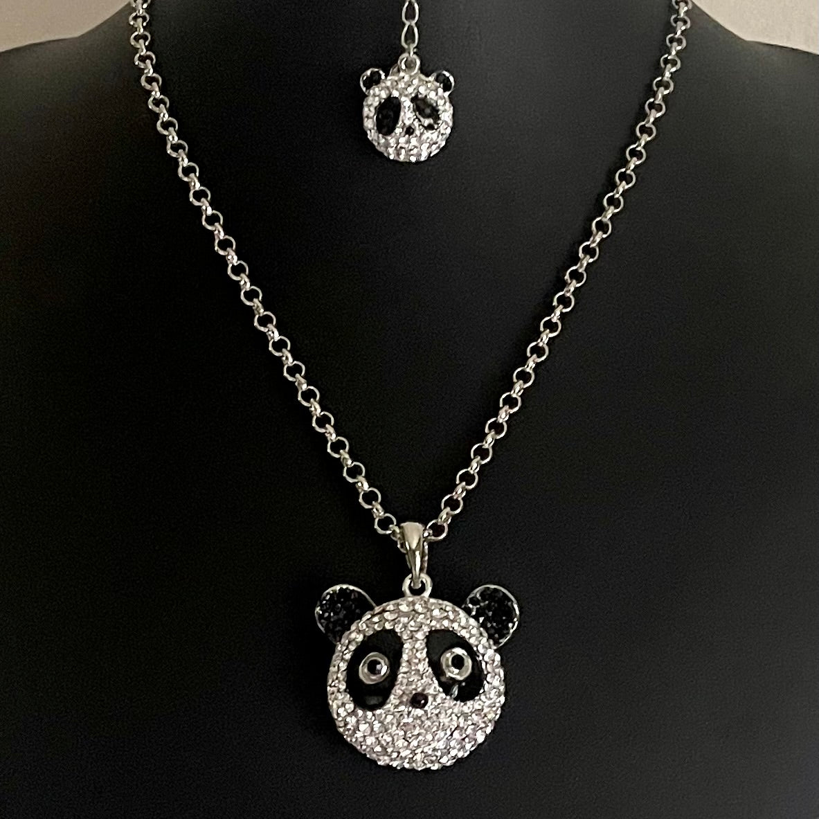 Vintage Butler & Wilson Panda Chain Necklace