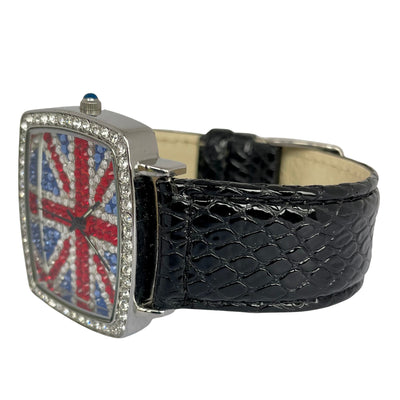 Butler & Wilson Crystal Union Jack Watch