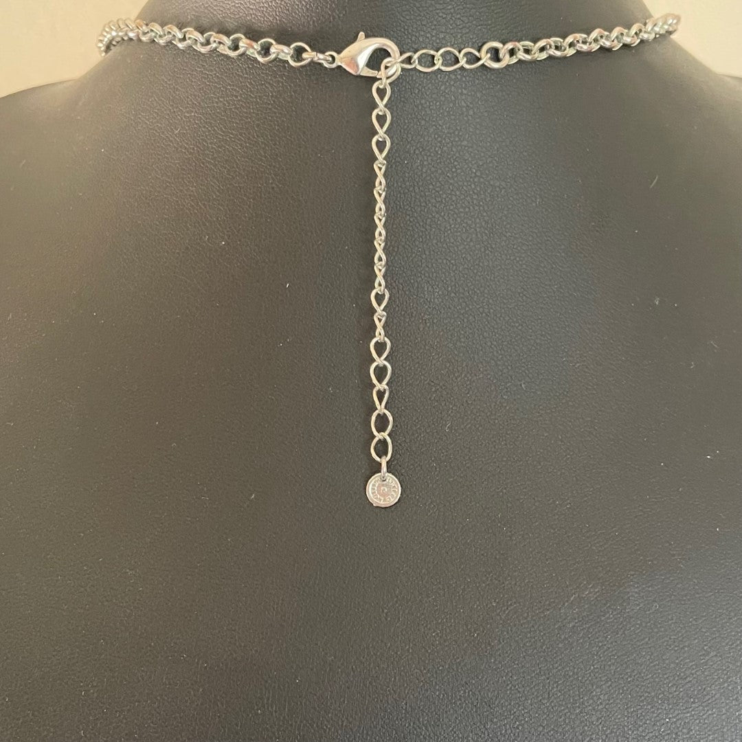 Vintage Butler & Wilson Articulated Fish Skeleton Statement Long Necklace