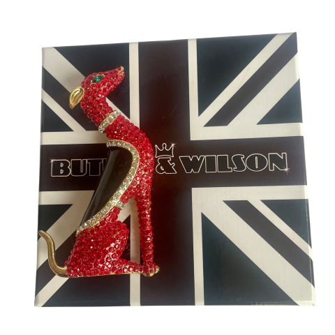 Butler & Wilson Greyhound Brooch