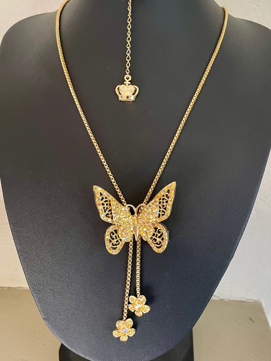 A Butler & Wilson Butterfly Long Necklace