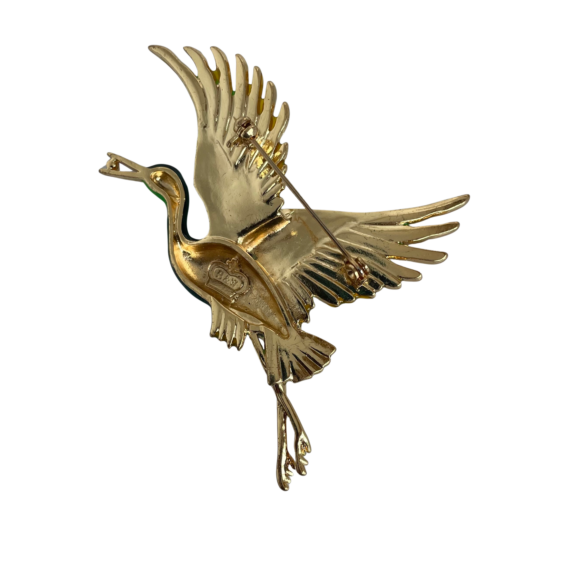 A Butler & Wilson Crane Brooch