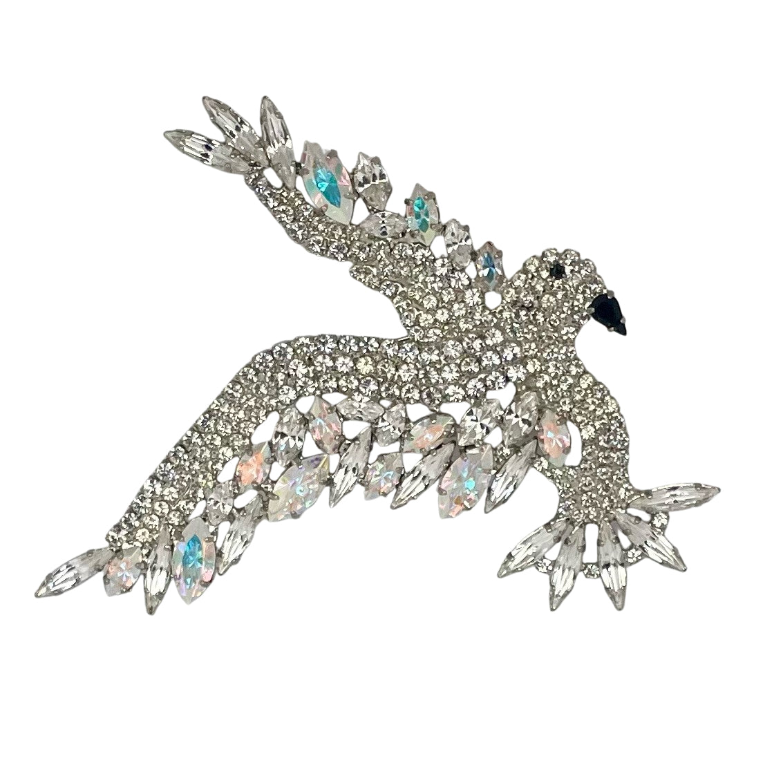 A Butler & Wilson Vintage Large Crystal Bird Brooch