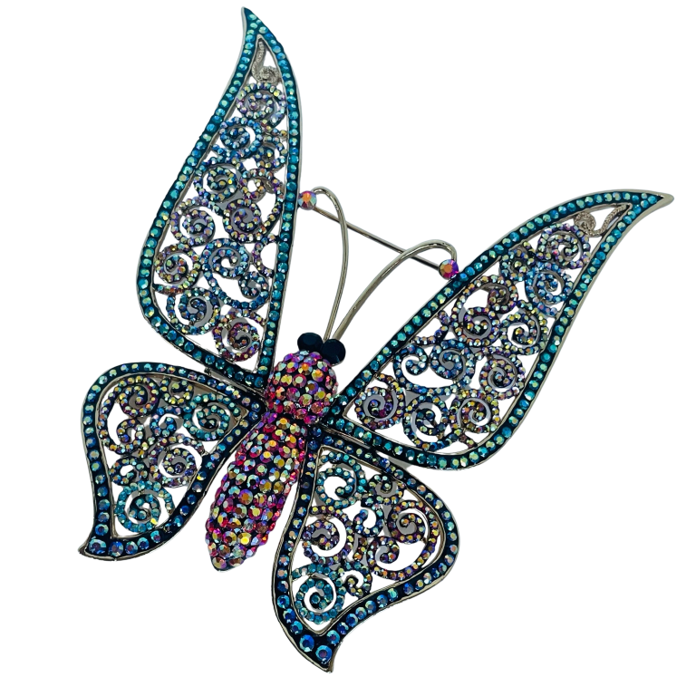 A Butler & Wilson Large Vintage Butterfly Brooch