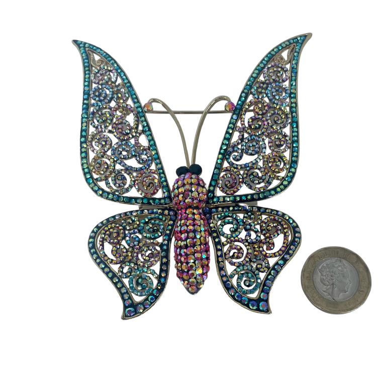A Butler & Wilson Large Vintage Butterfly Brooch