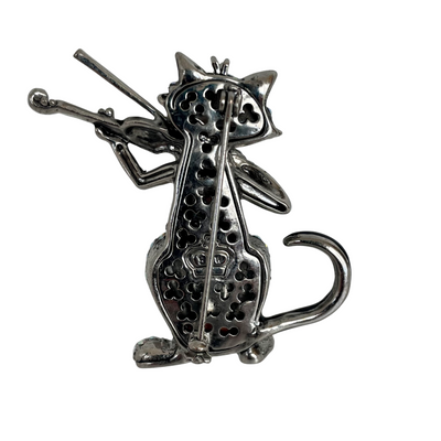 Butler & Wilson Cat and Fiddle  Brooch